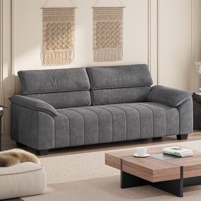 Comfy Sofa Couch with Deep Seats- 3 Seater Sofa