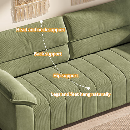 Comfy Sofa Couch with Deep Seats- 3 Seater Sofa