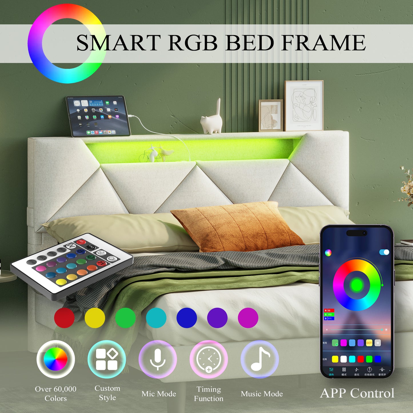 LED Bed Frame