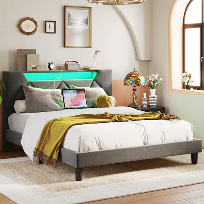 LED Queen Size Bed Frame