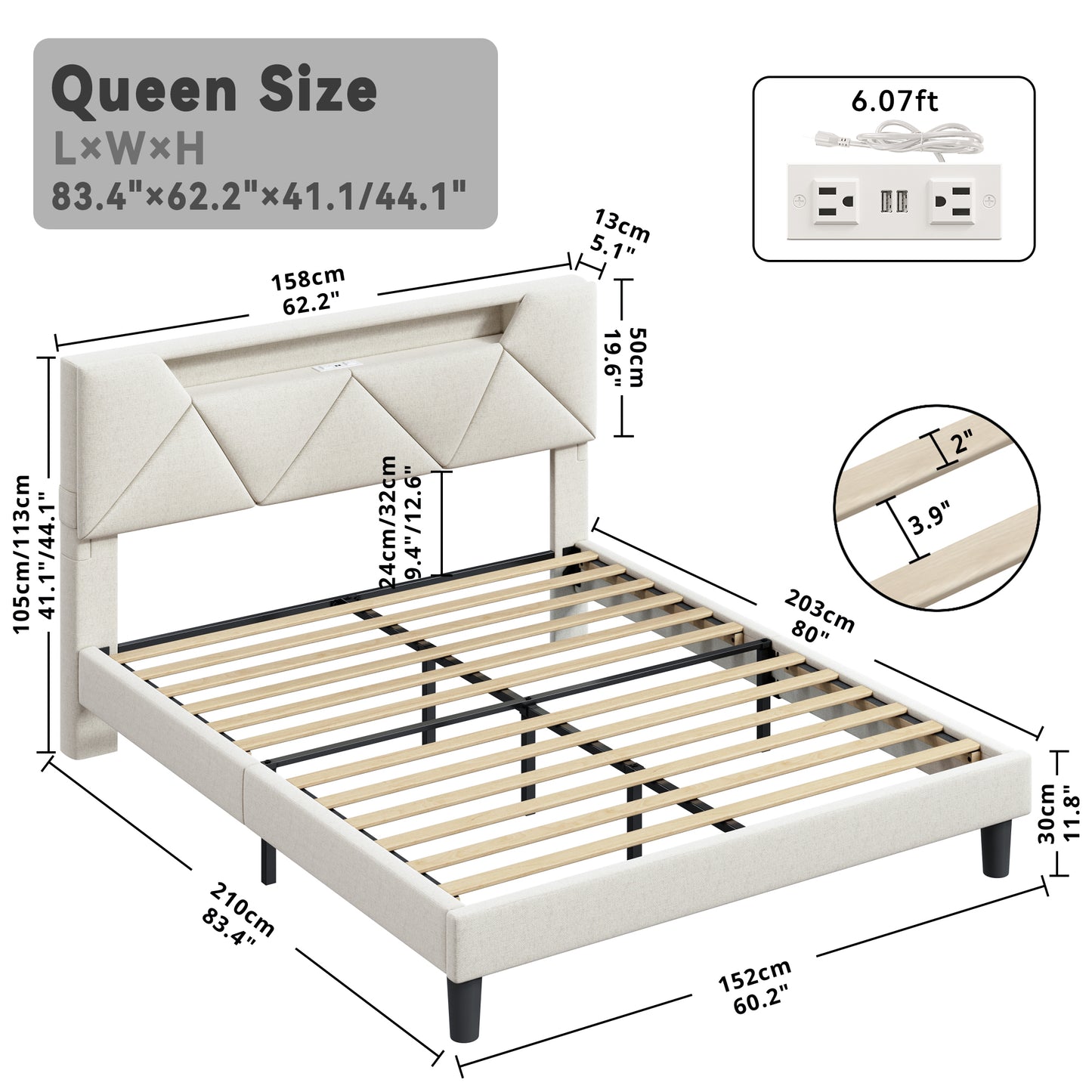 LED Bed Frame