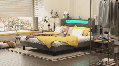 LED Queen Size Bed Frame