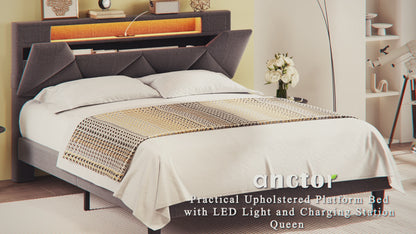 LED Queen Size Bed Frame